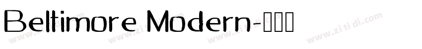 Beltimore Modern字体转换